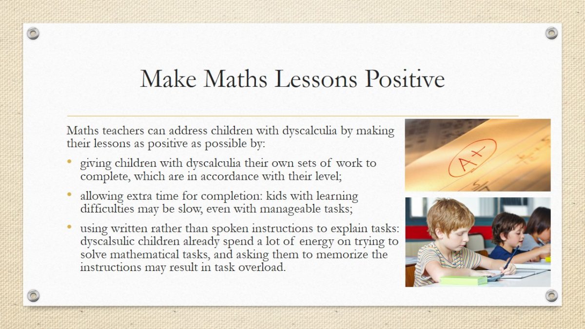 Make Maths Lessons Positive