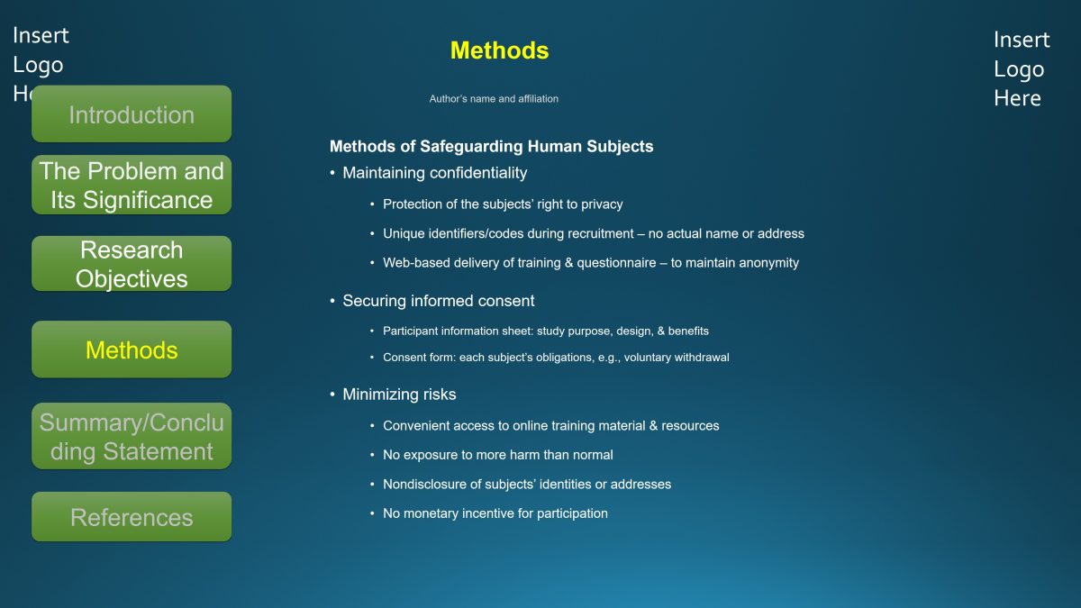 Methods of Safeguarding Human Subjects