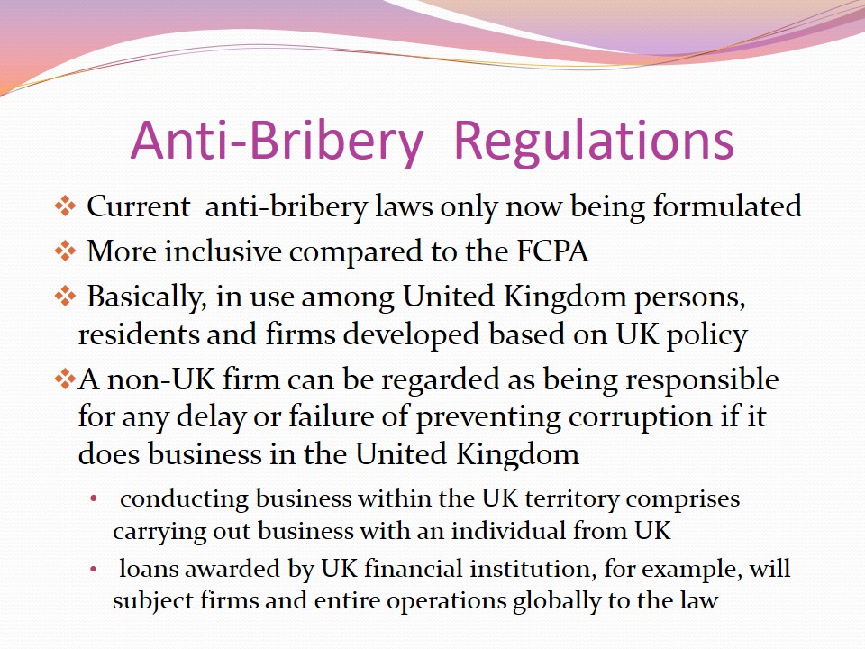 Anti-Bribery Regulations