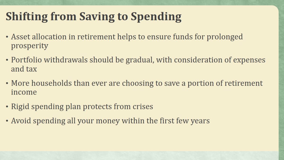 Shifting from Saving to Spending