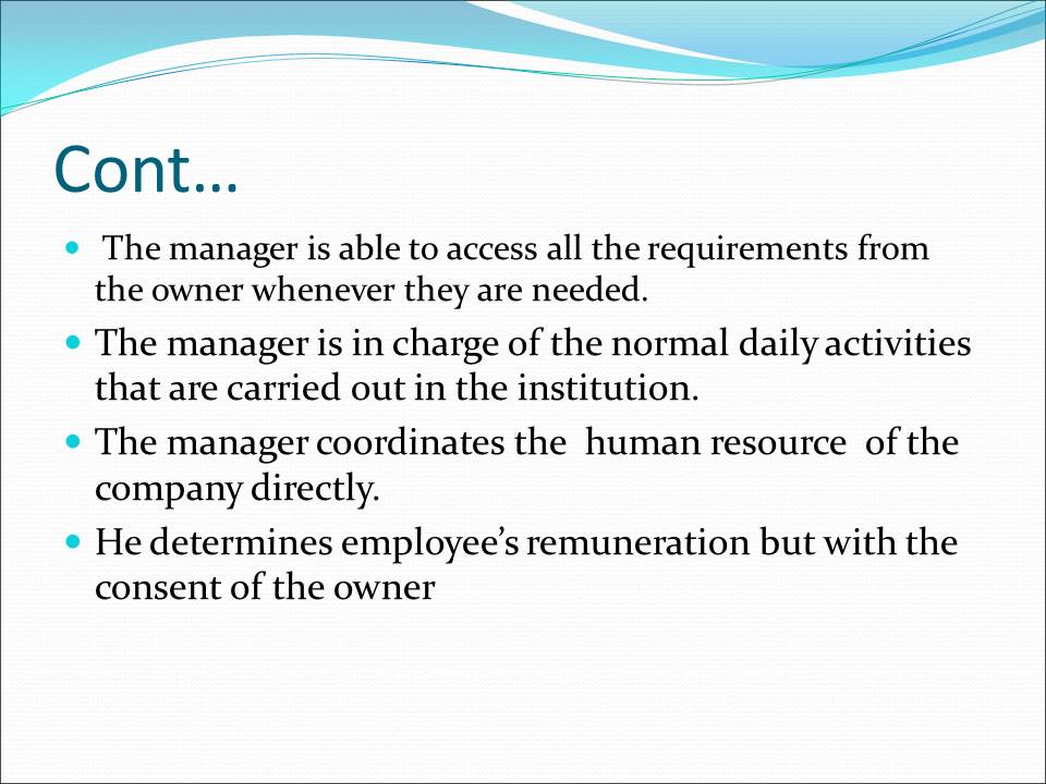 Comparing the Two Management Contracts