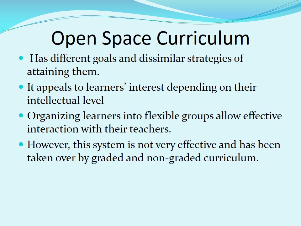 Open Space Curriculum