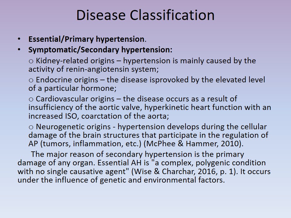 Disease Classification