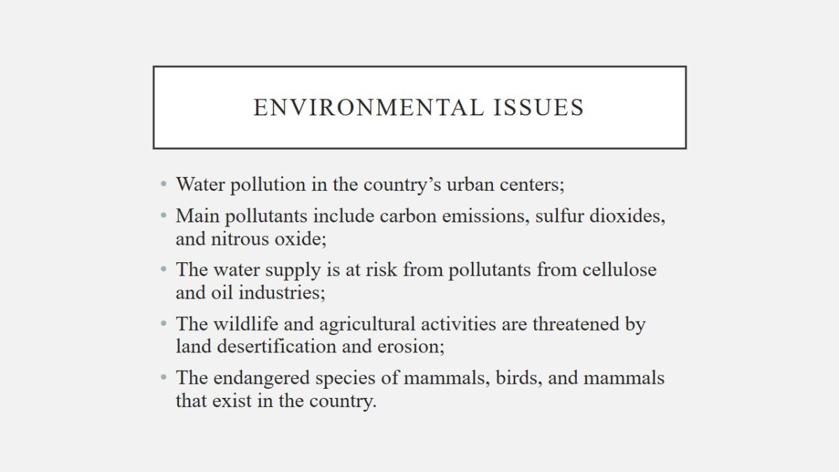 Environmental Issues