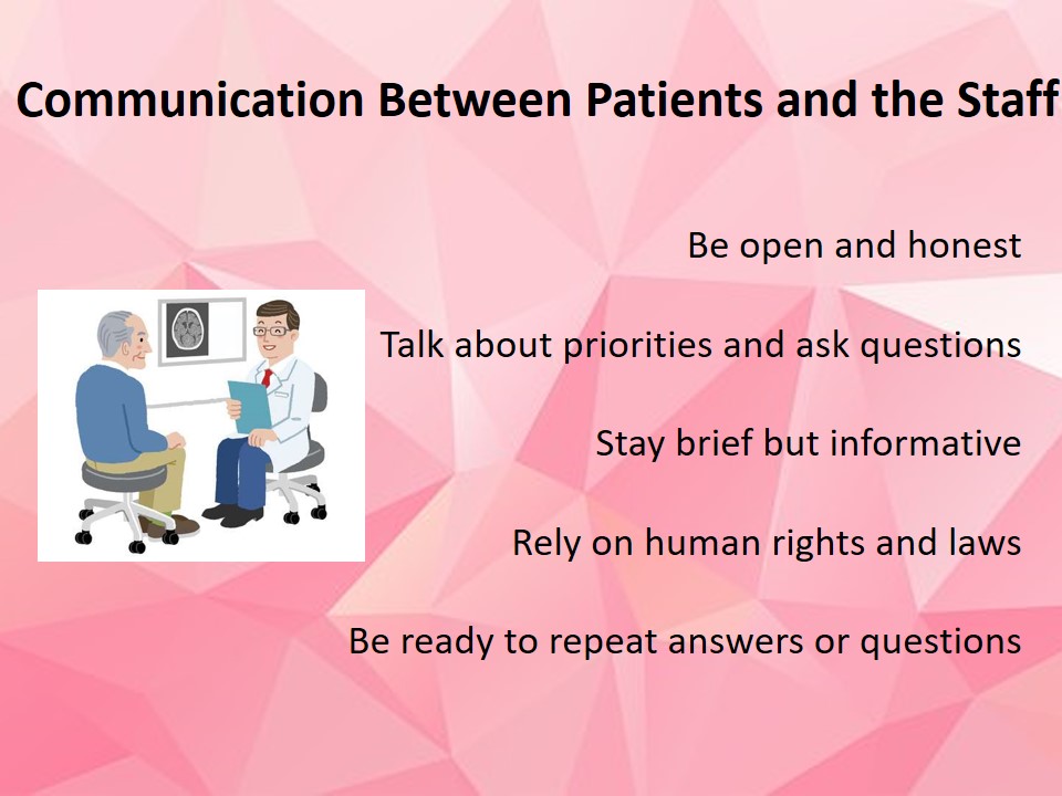 Communication Between Patients and the Staff