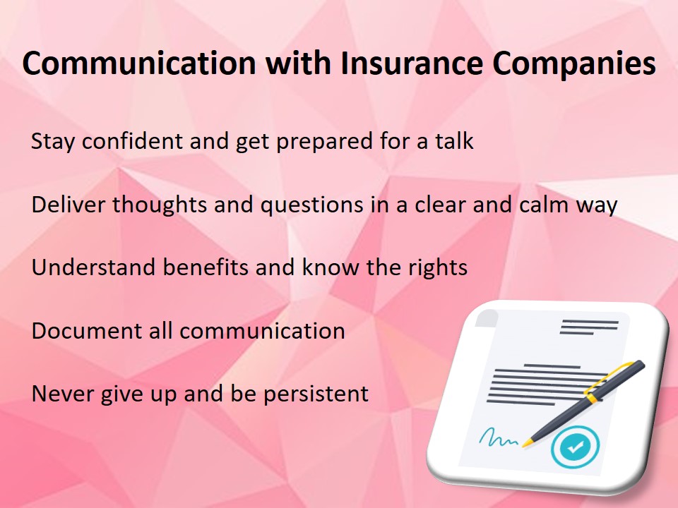 Communication with Insurance Companies
