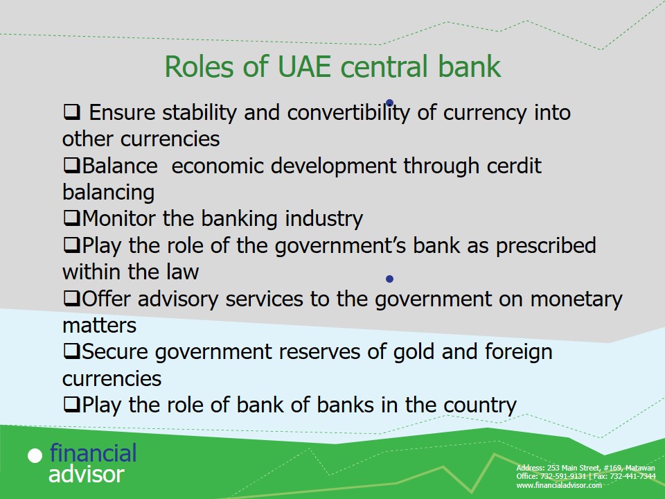 Roles of UAE central bank