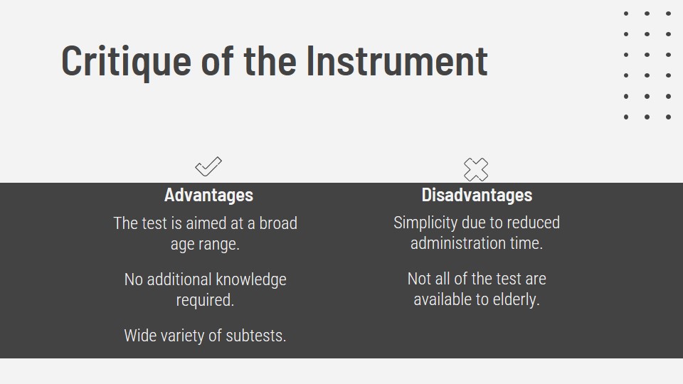 Critique of the Instrument