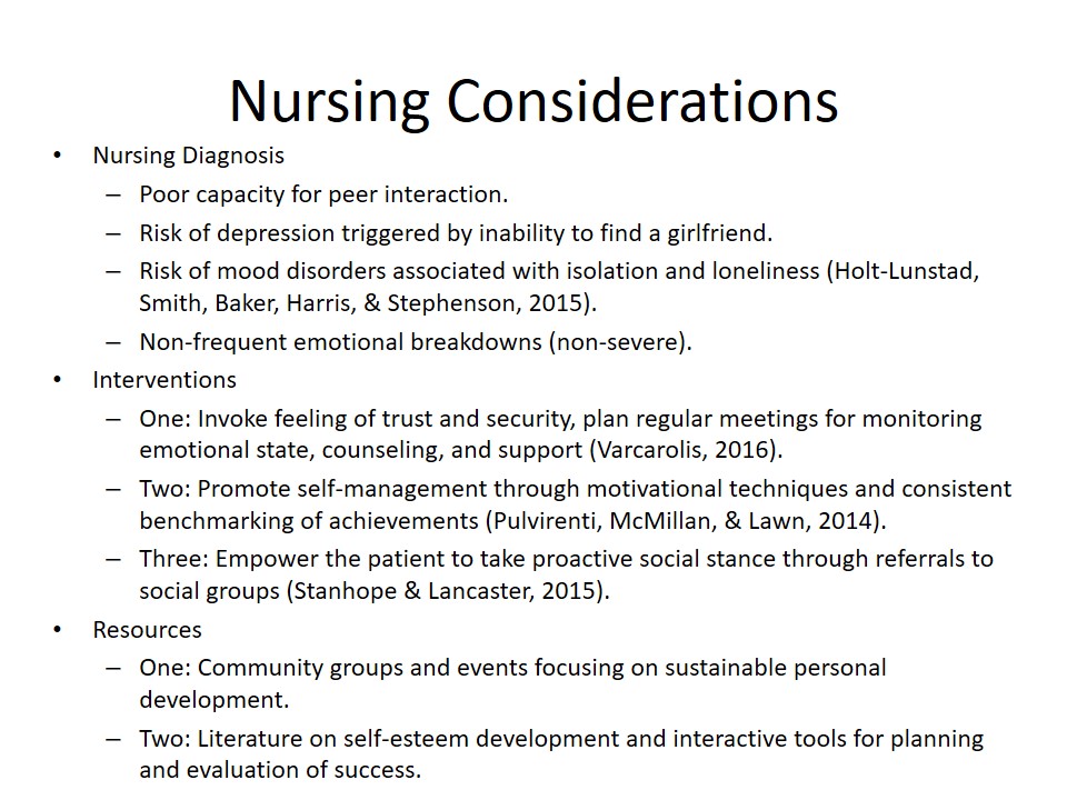 Nursing Considerations