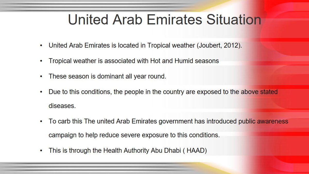 United Arab Emirates Situation