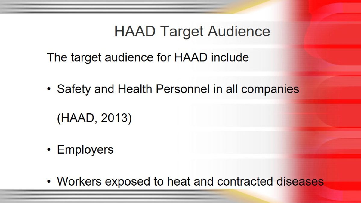 HAAD Target Audience