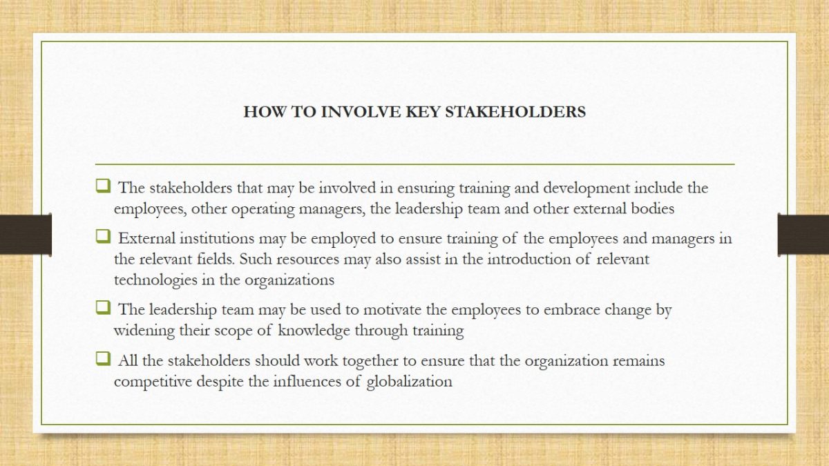 How to Involve Key Stakeholders