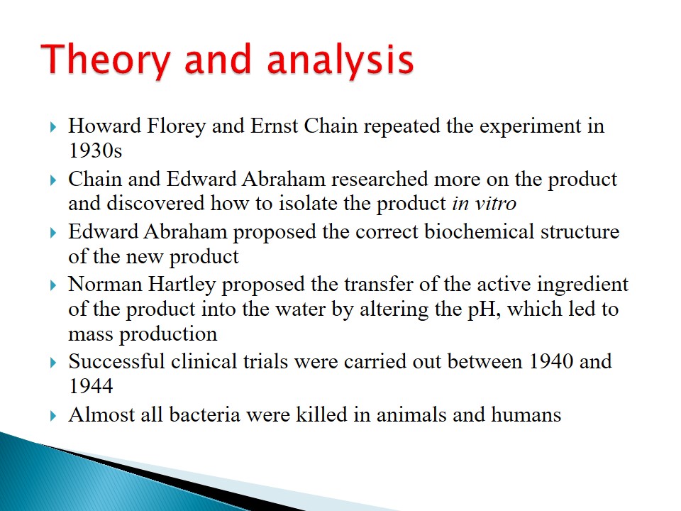 Theory and analysis