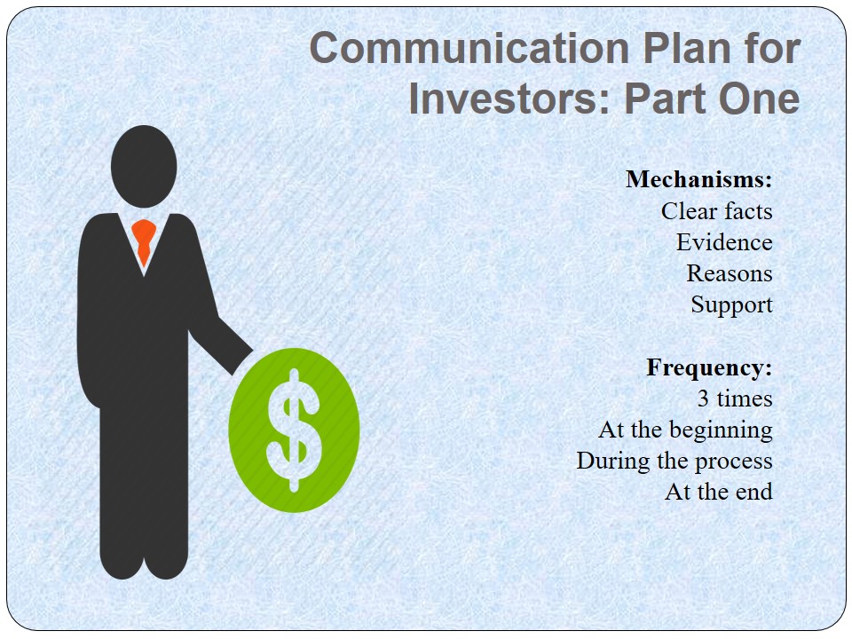 Communication Plan for Investors