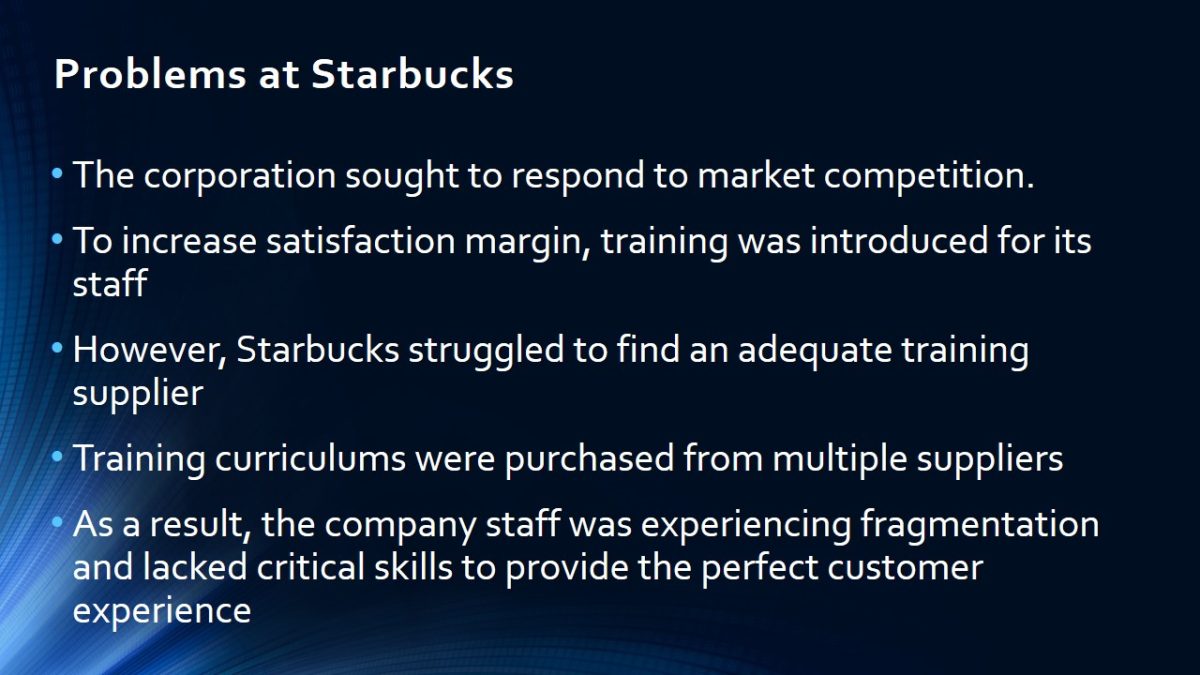 Problems at Starbucks