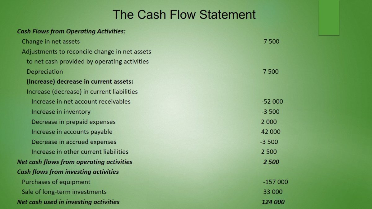 The Cash Flow Statement