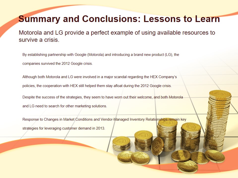 Summary and Conclusions: Lessons to Learn