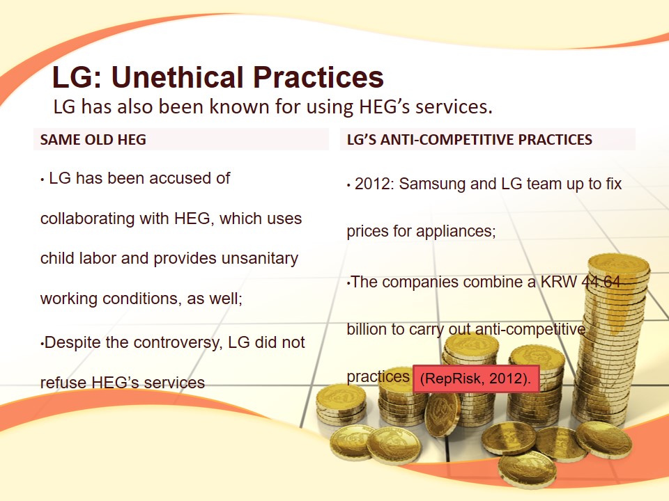 LG: Unethical Practices