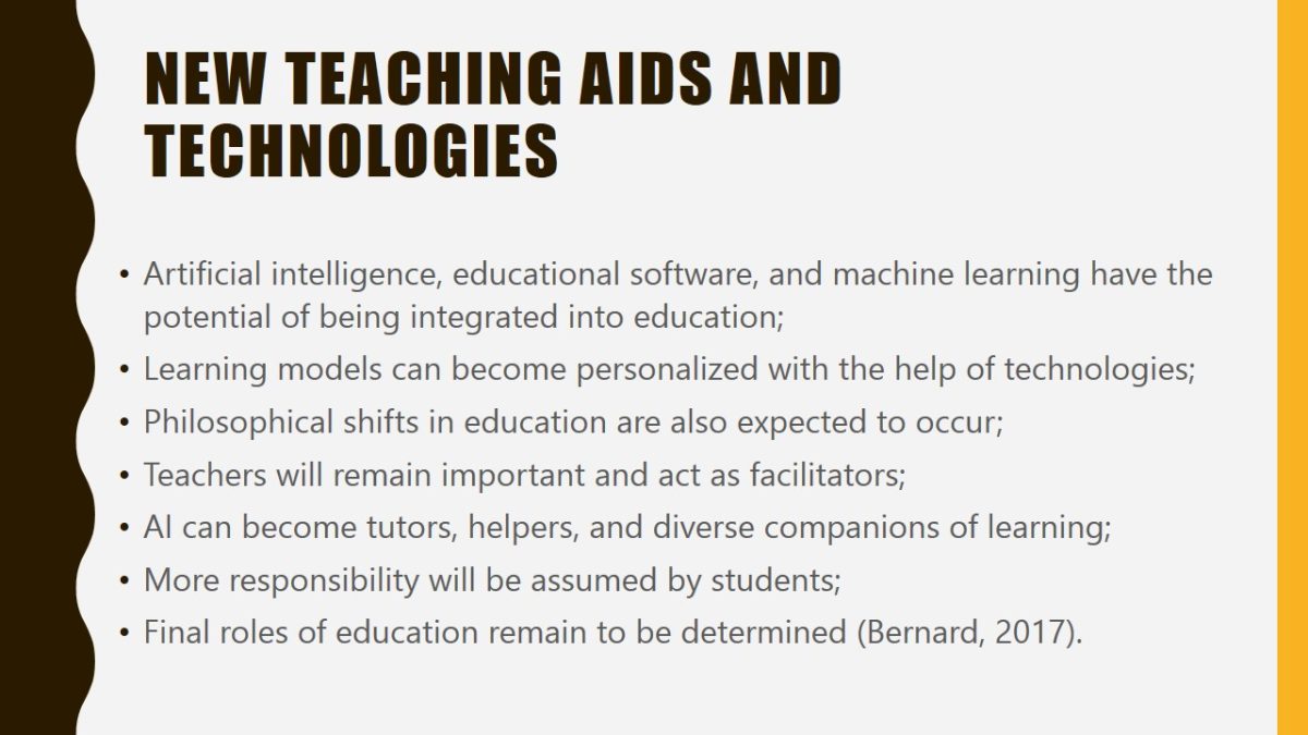 New teaching aids and technologies