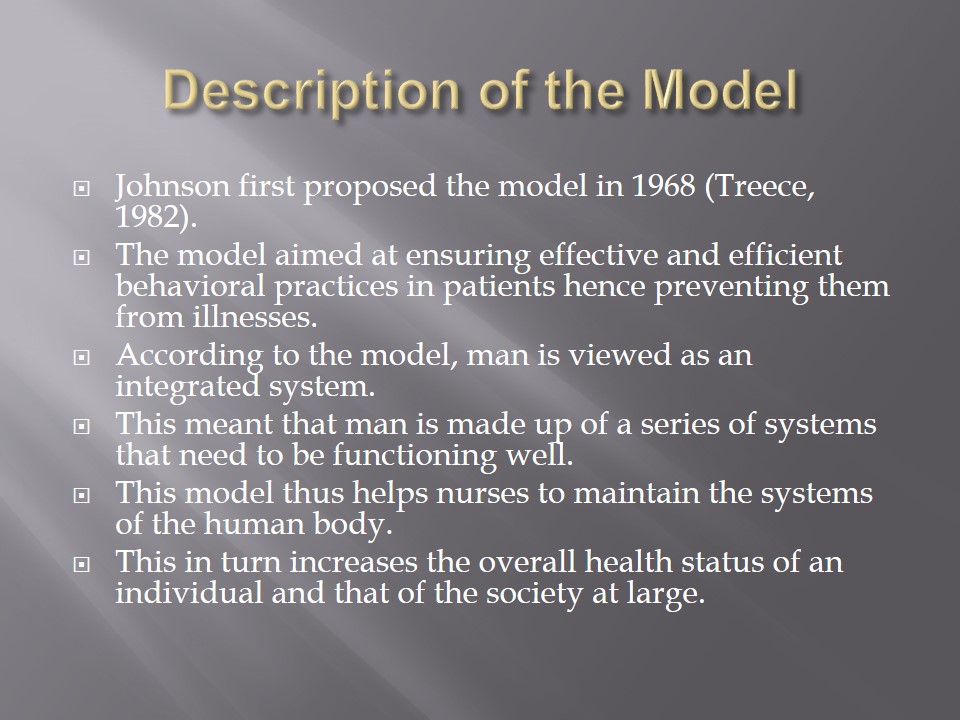 Description of the Model