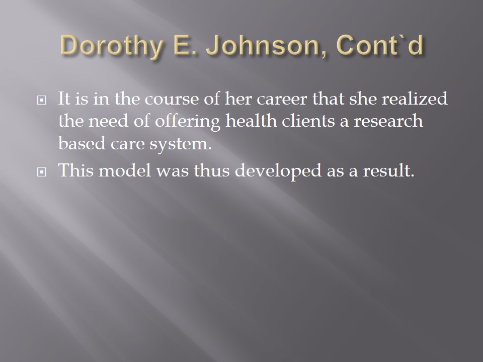 Dorothy E. Johnson