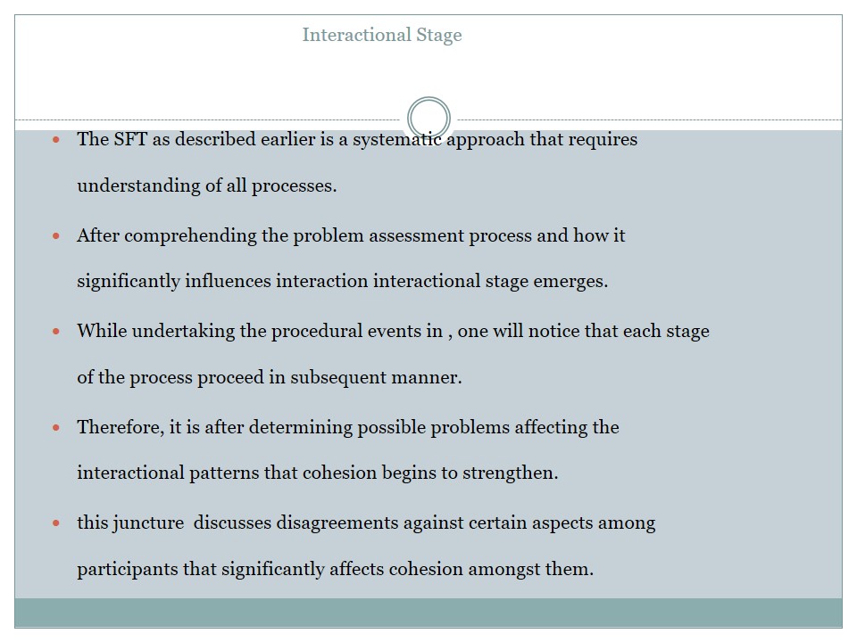 Interactional Stage