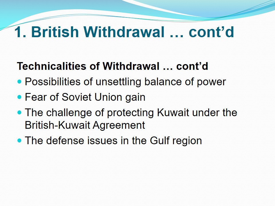 British Withdrawal