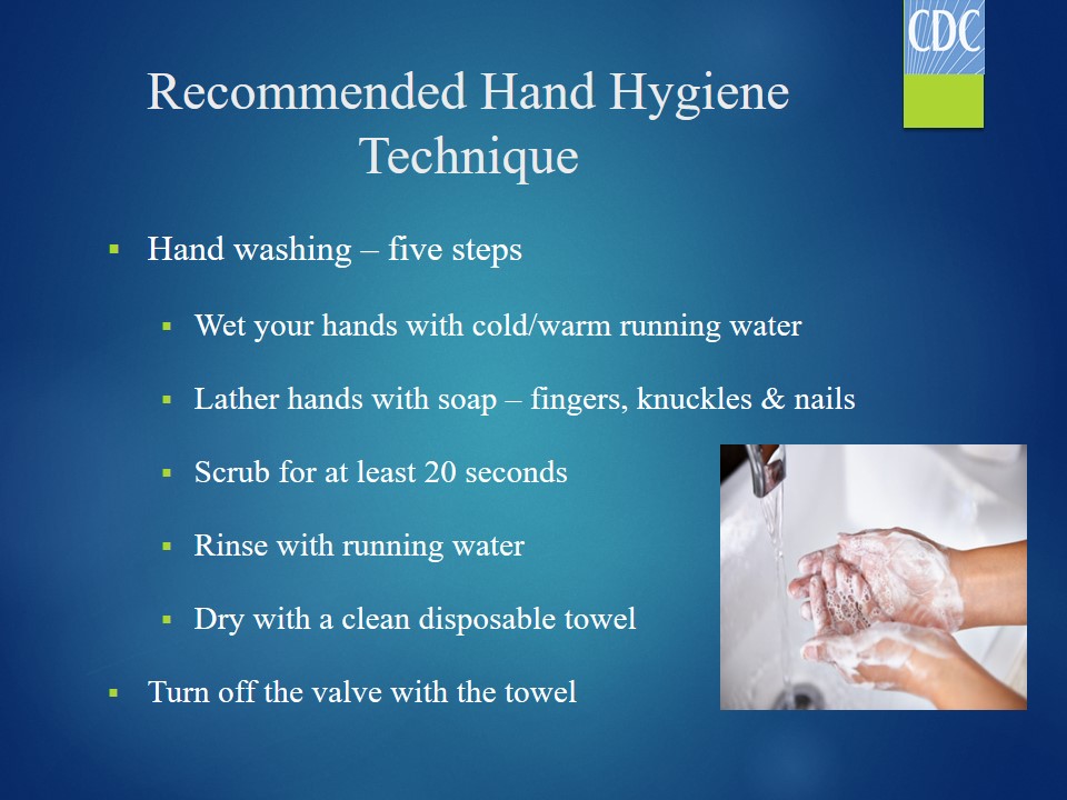 Recommended Hand Hygiene Technique