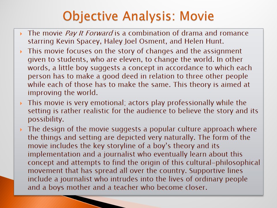 Objective Analysis: Movie