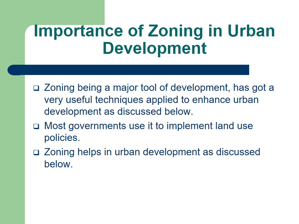 Importance of Zoning in Urban Development