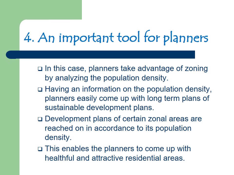 An important tool for planners