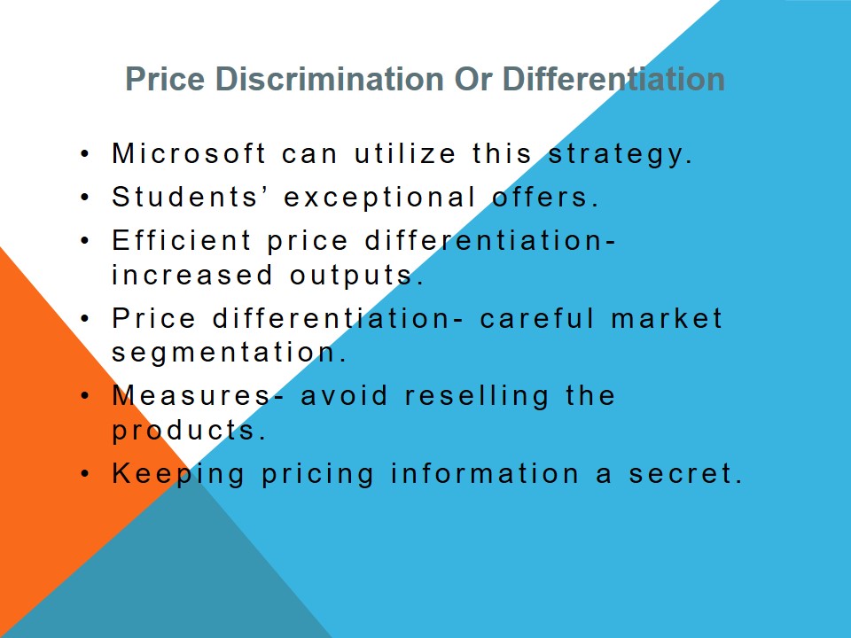Price Discrimination Or Differentiation