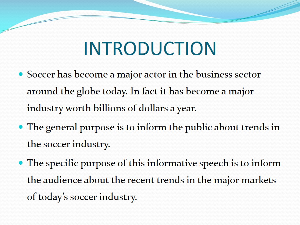 Topic · Soccer business ·