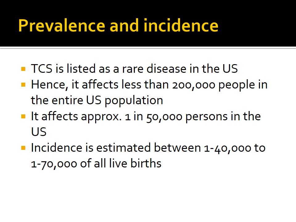 Prevalence and incidence
