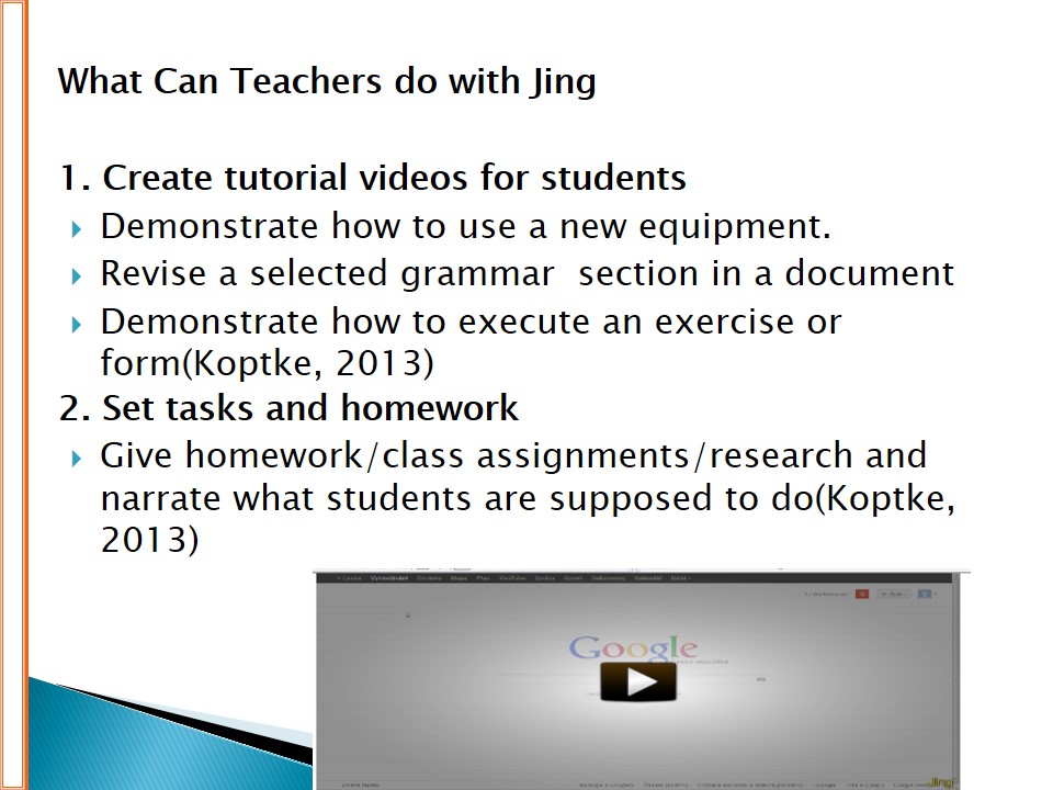 What Can Teachers do with Jing