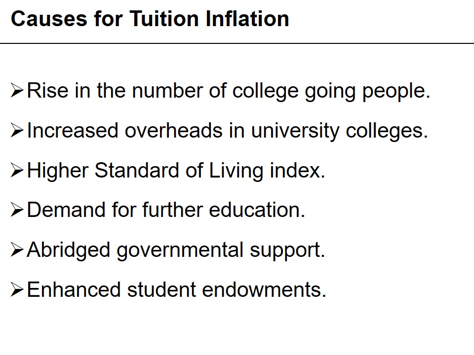 Causes for Tuition Inflation