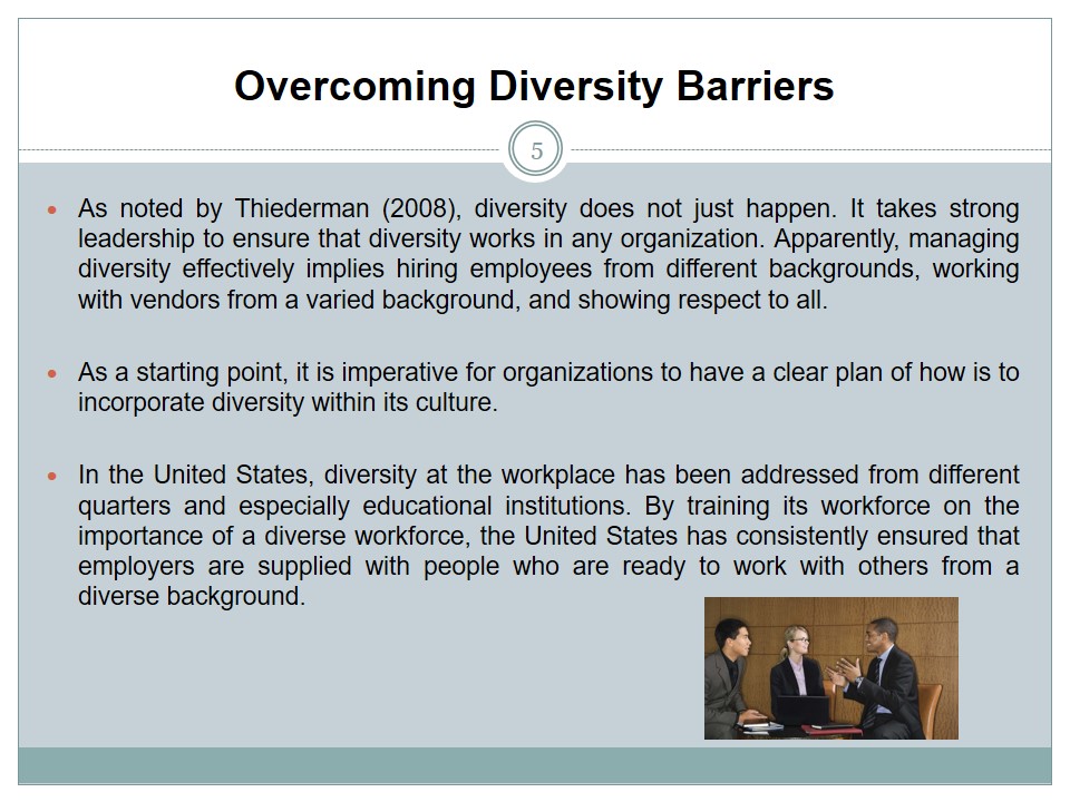 Overcoming Diversity Barriers