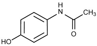Acetaminophen Structure.