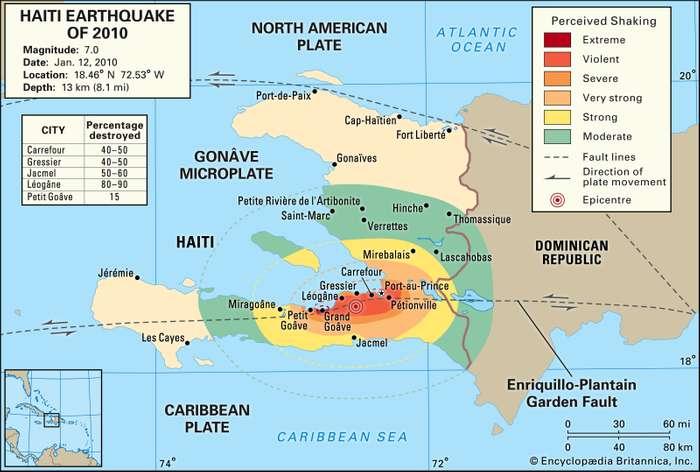 Haiti Earthquake Map.