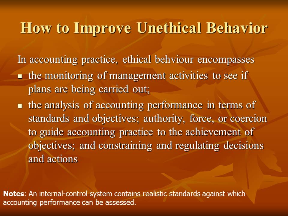 How to Improve Unethical Behavior