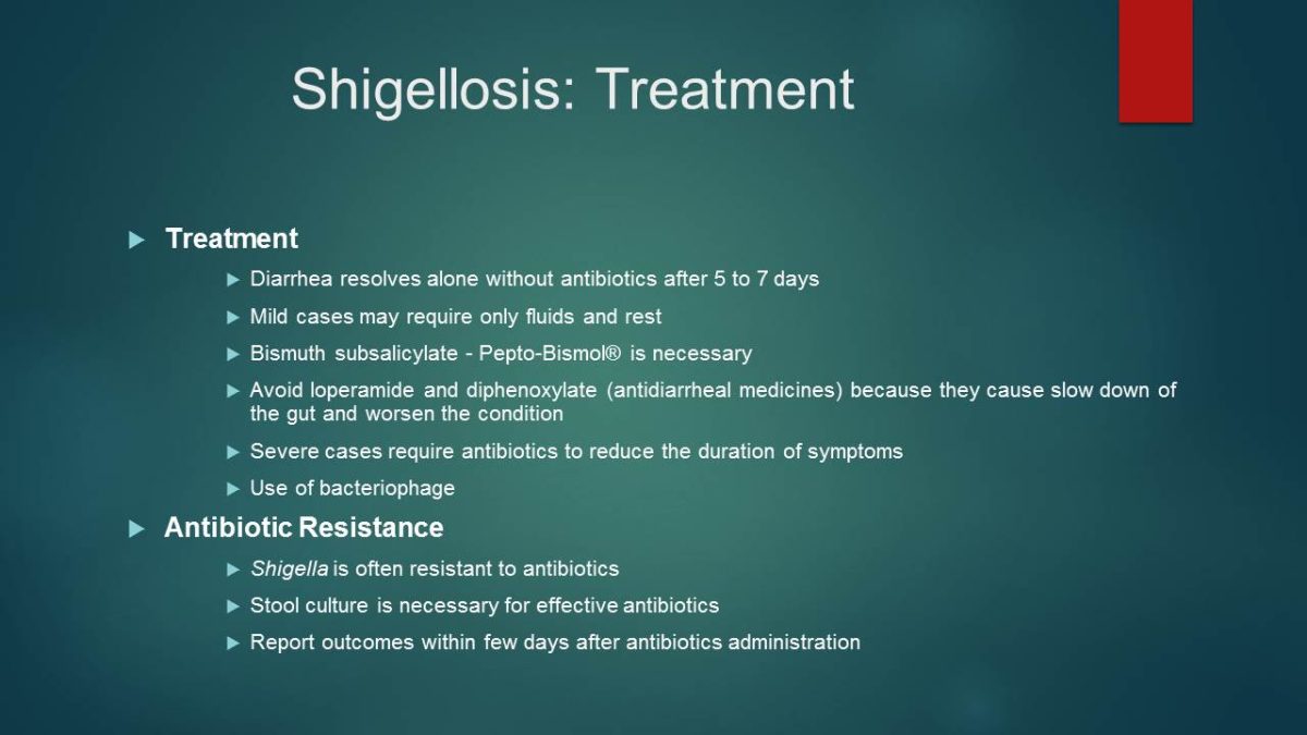 Shigellosis: Treatment