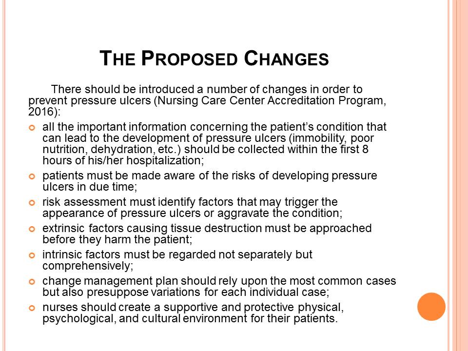 The Proposed Changes