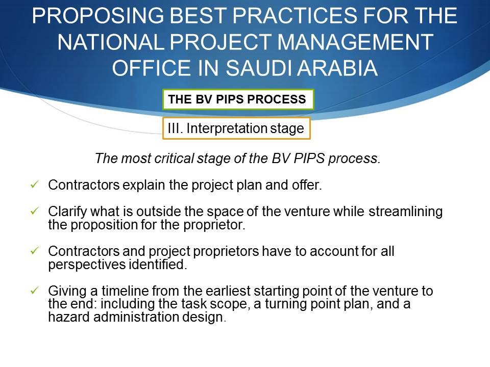 Proposing Best Practices for the National Project Management Office in Saudi Arabia