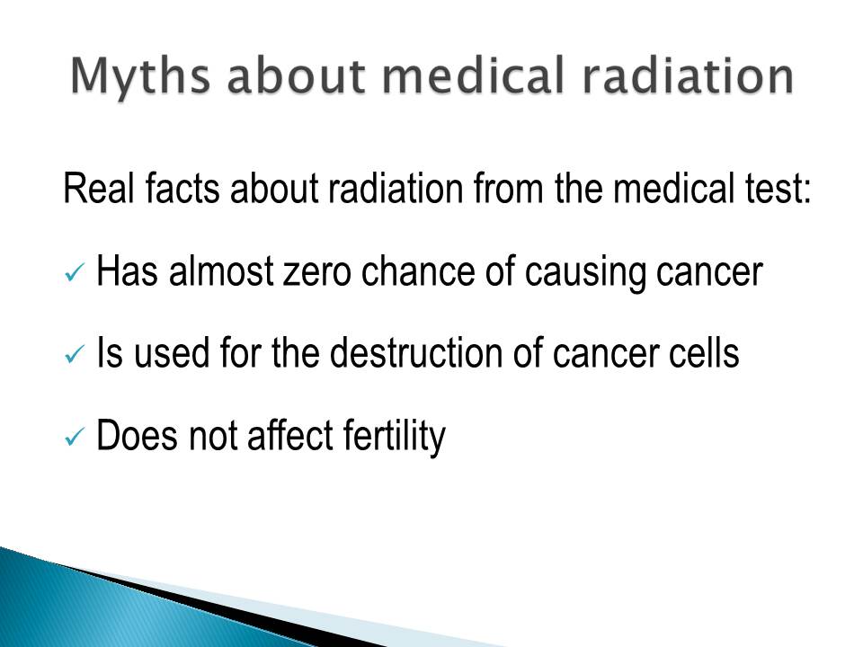 Myths about medical radiation
