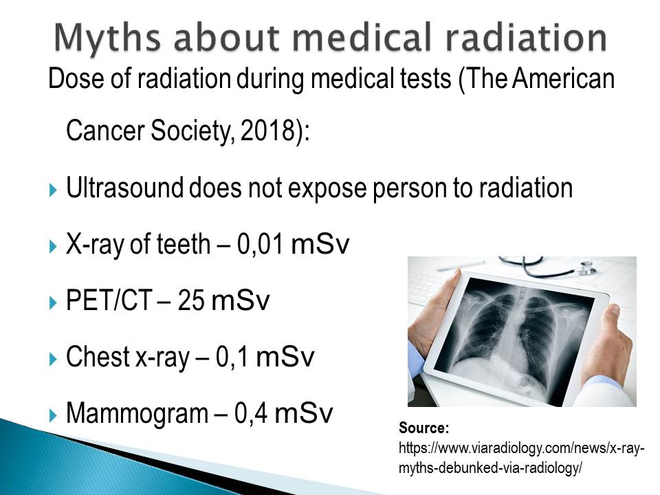 Myths about medical radiation