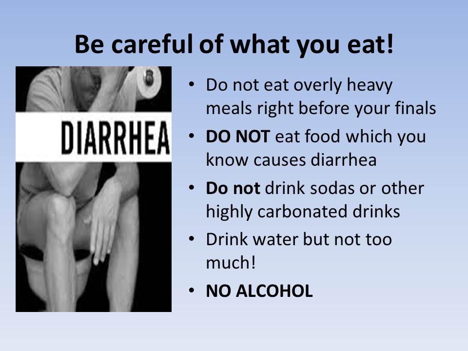 Be careful of what you eat!