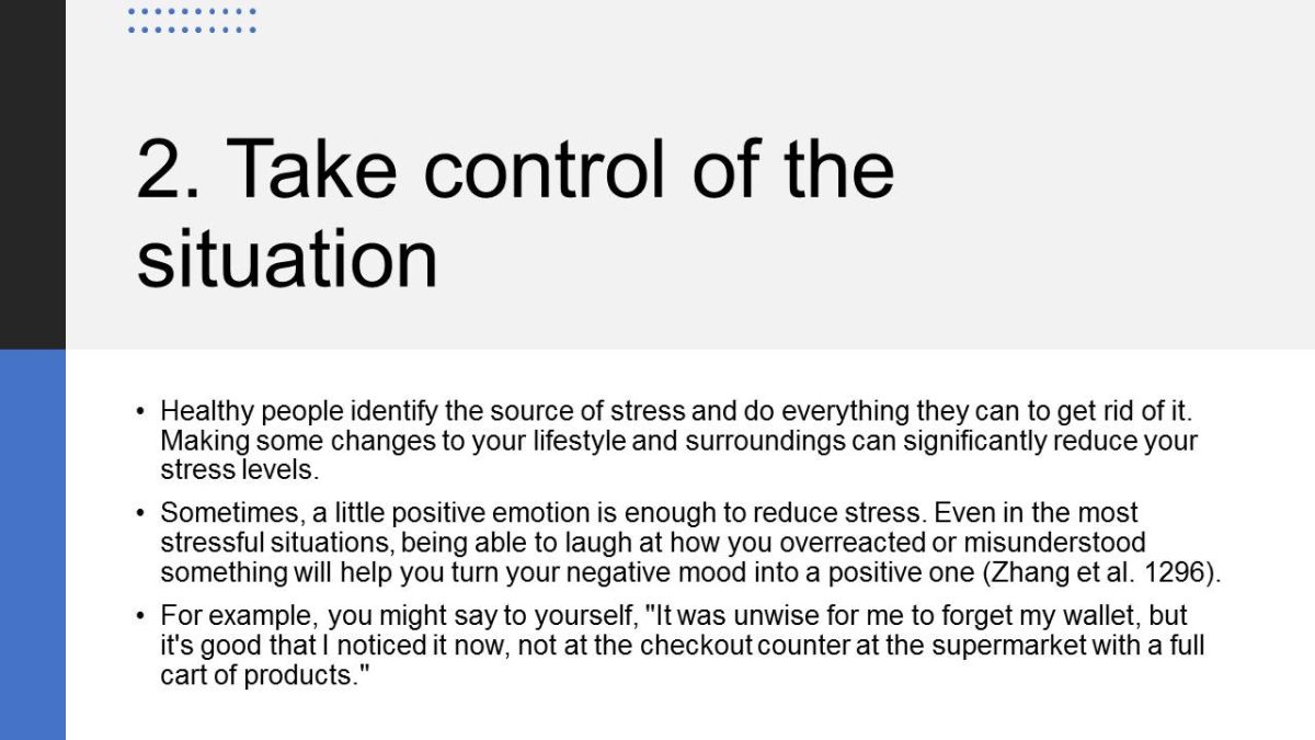 Take control of the situation