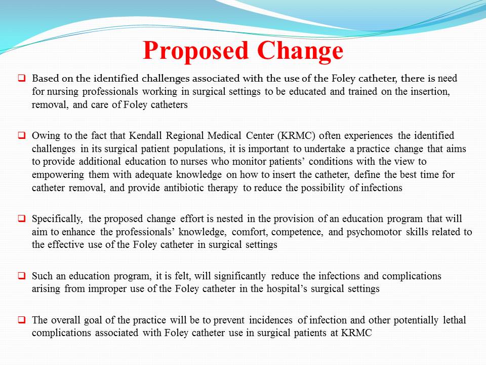 Proposed Change