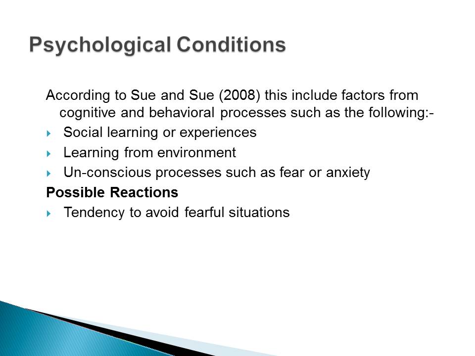 Psychological Conditions