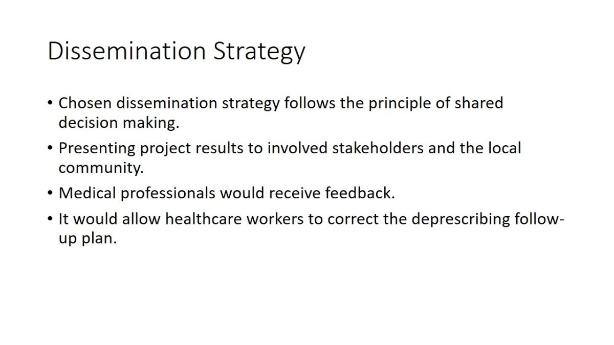 Dissemination Strategy